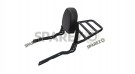Fit For Royal Enfield Classic 650 Rear Luggage Rack With Backrest Black - SPAREZO